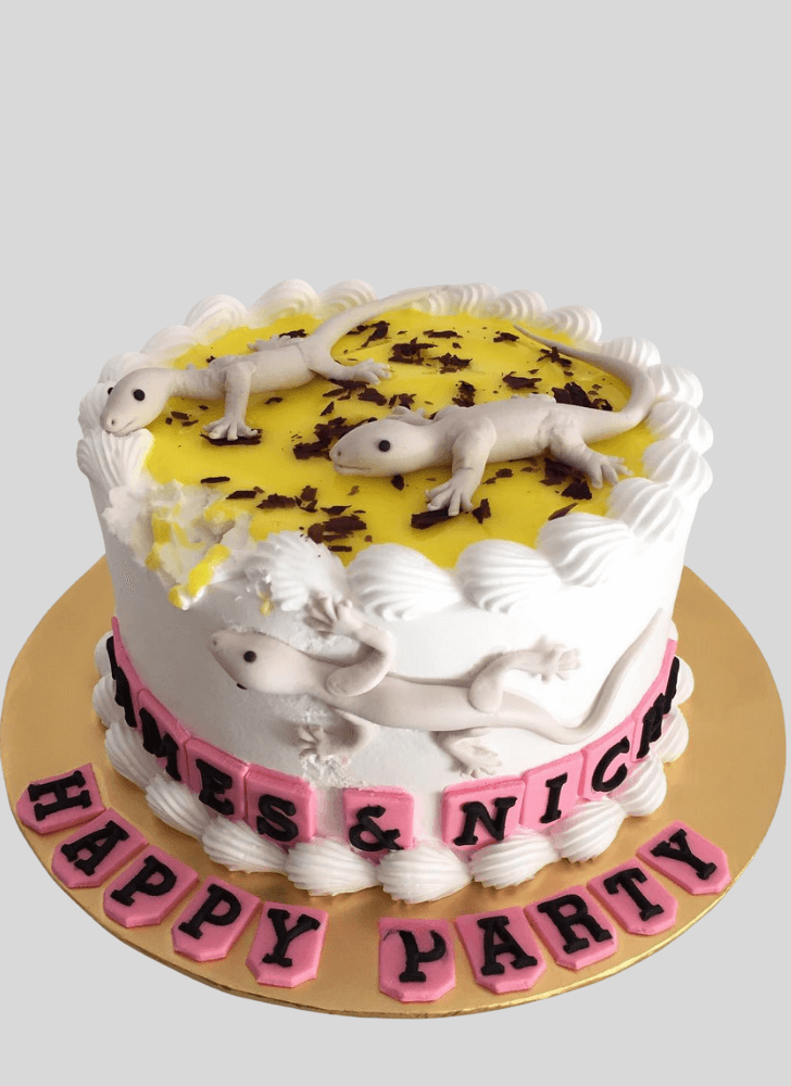Wonderful Lizard Cake Design