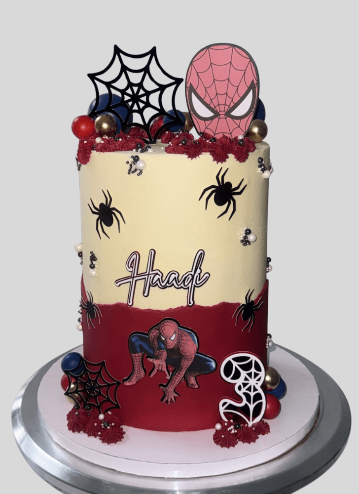 Admirable Spiderman Cake Design