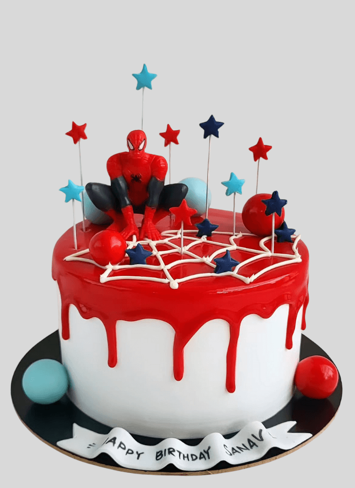 Angelic Spiderman Cake