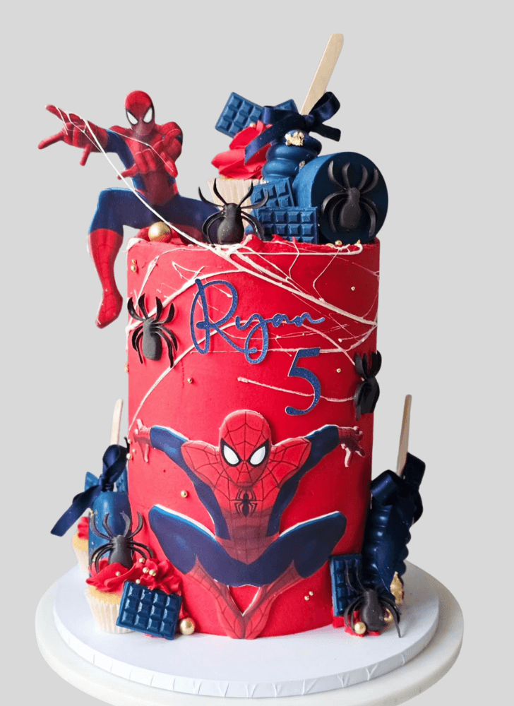 Beauteous Spiderman Cake