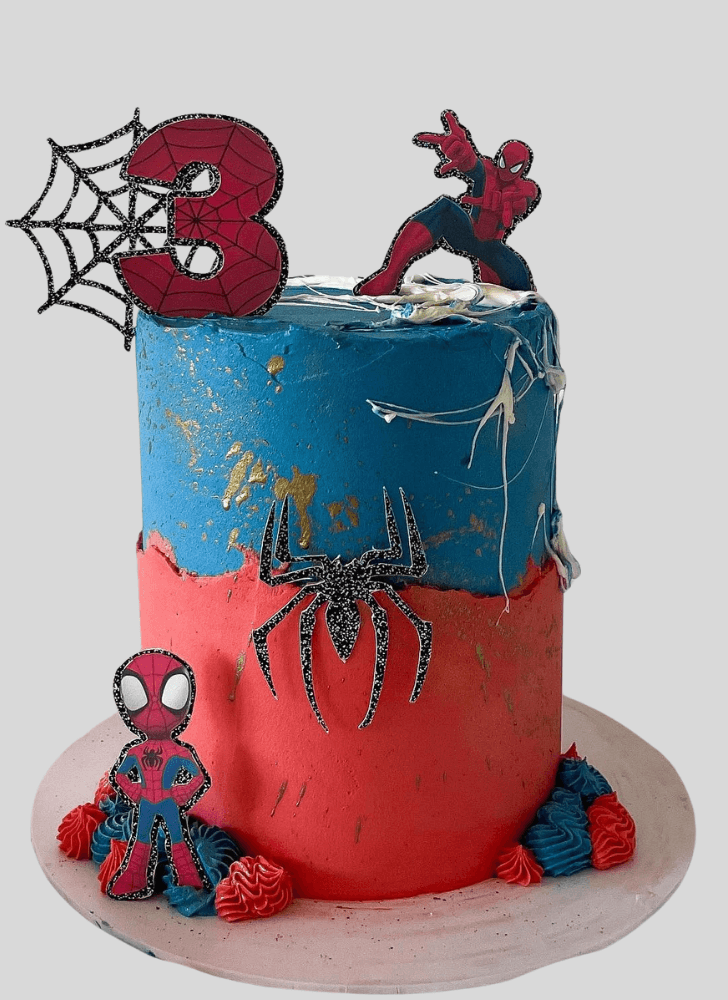 Captivating Spiderman Cake
