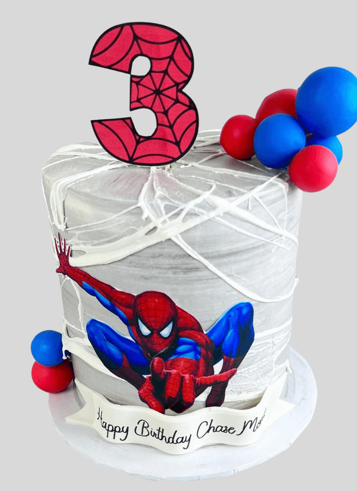 Charming Spiderman Cake