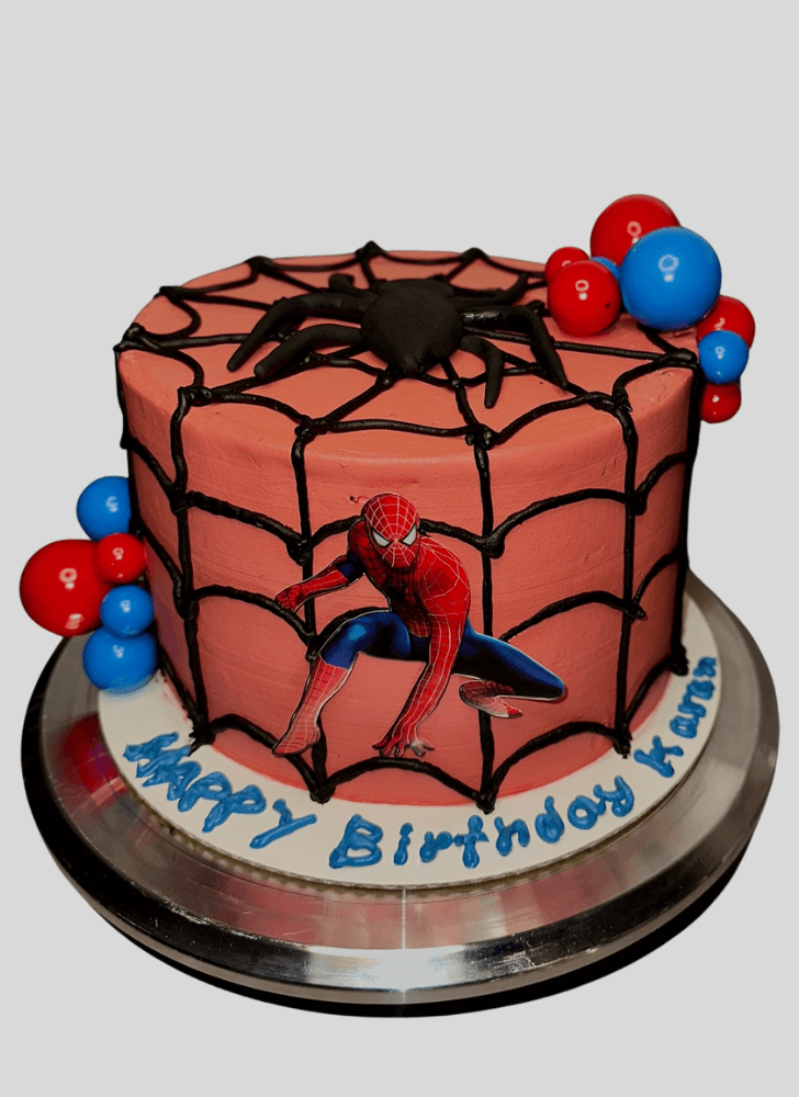 Elegant Spiderman Cake