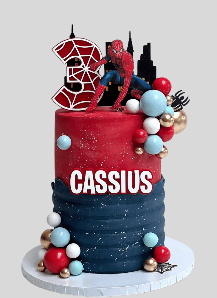 Exquisite Spiderman Cake