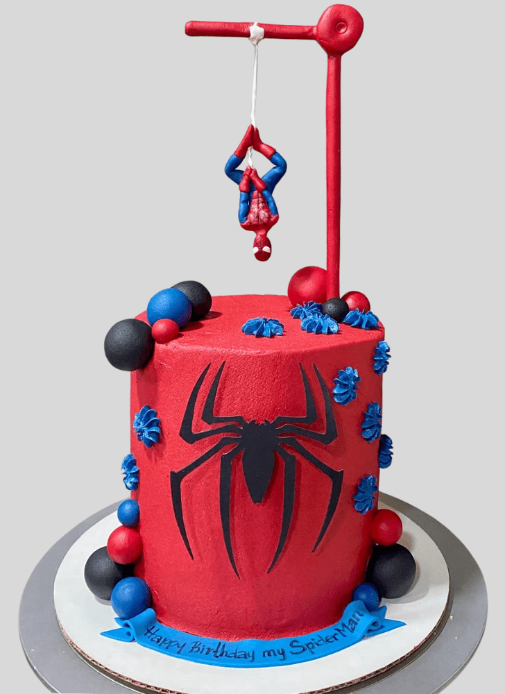 Fetching Spiderman Cake