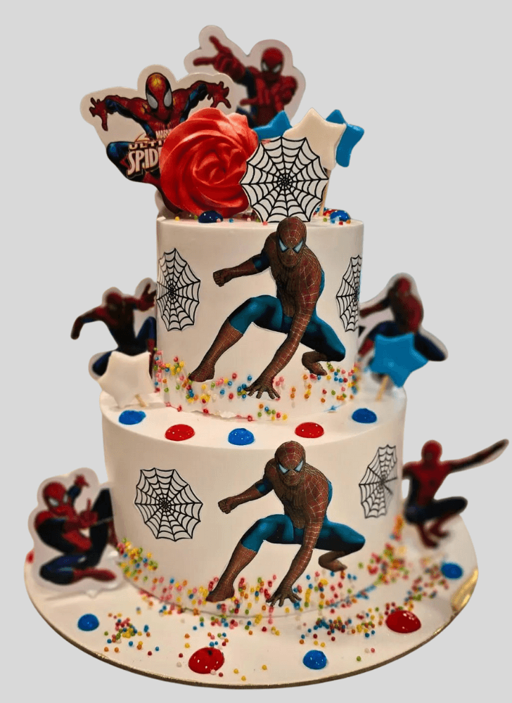 Fine Spiderman Cake