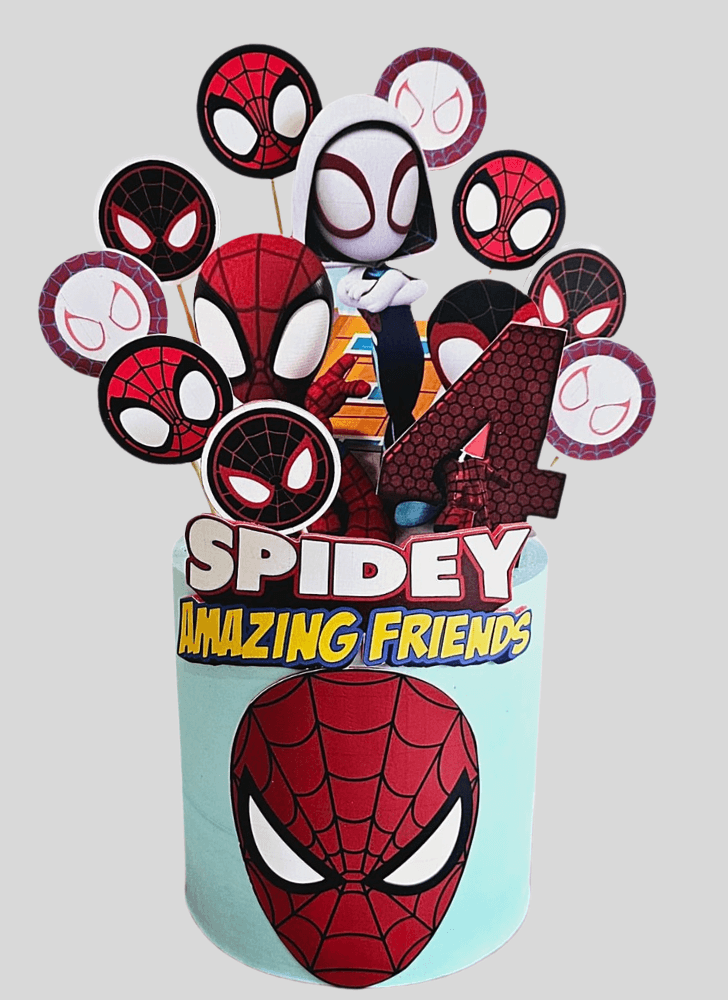 Resplendent Spiderman Cake