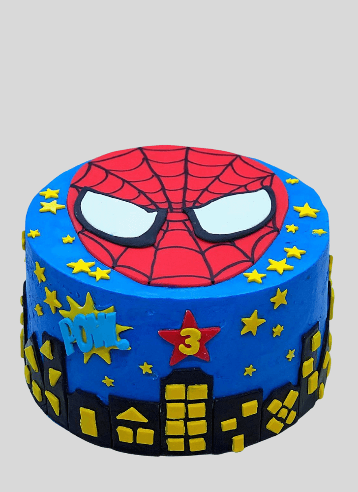 Shapely Spiderman Cake