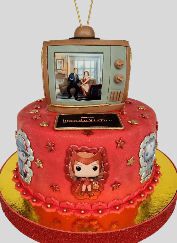 Bewitching WandaVision Cake