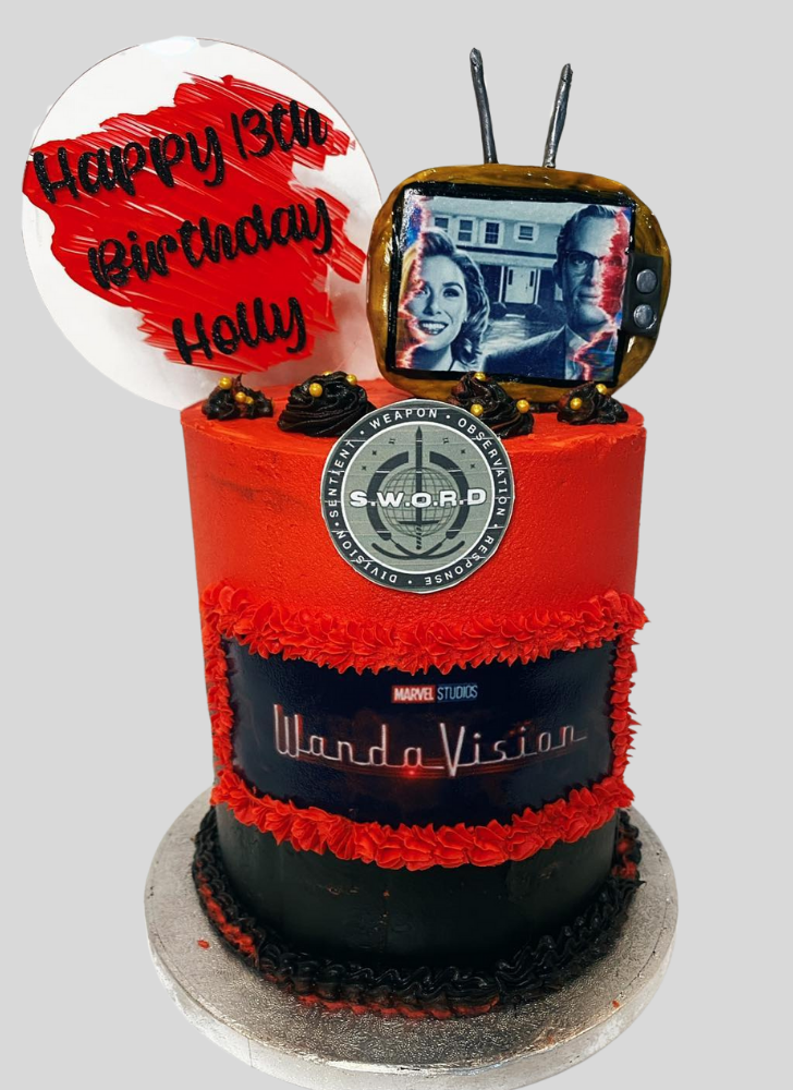 Captivating WandaVision Cake