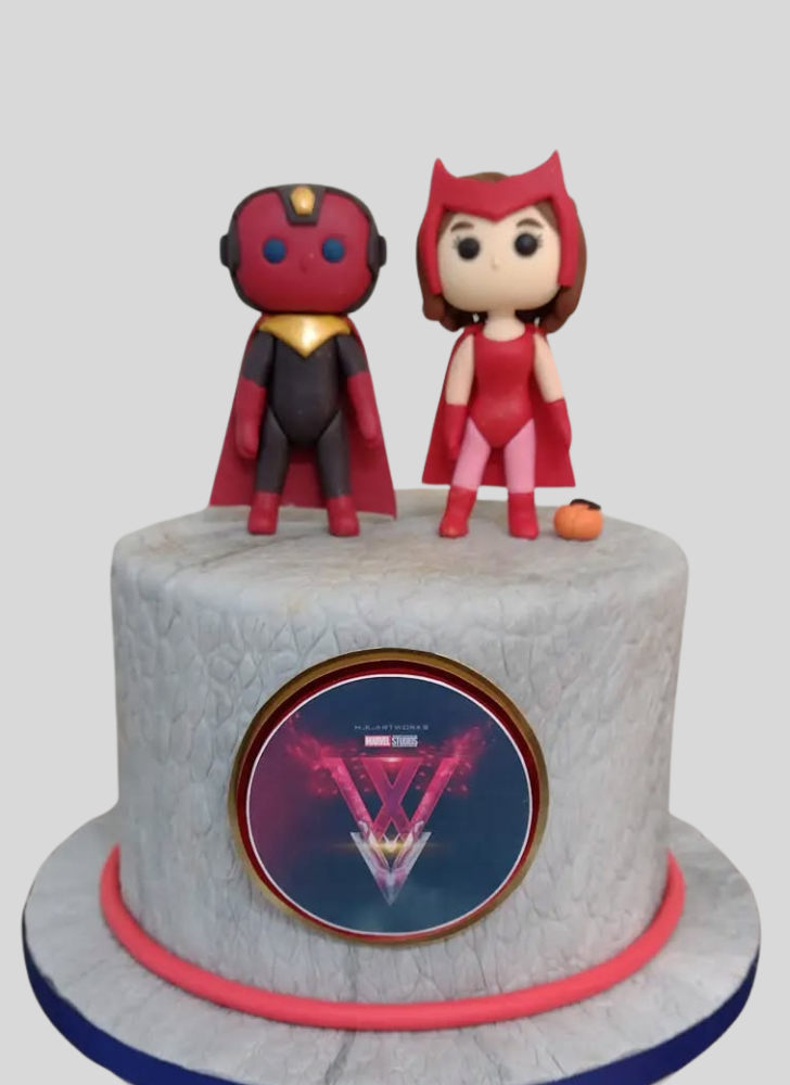 Delicate WandaVision Cake