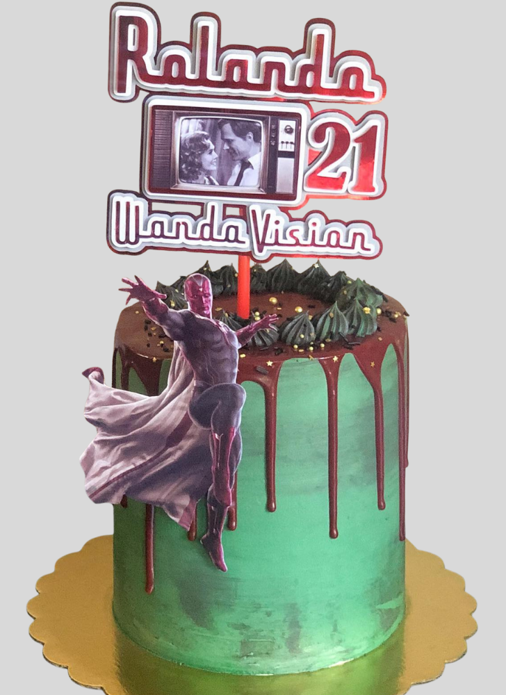 Magnetic WandaVision Cake