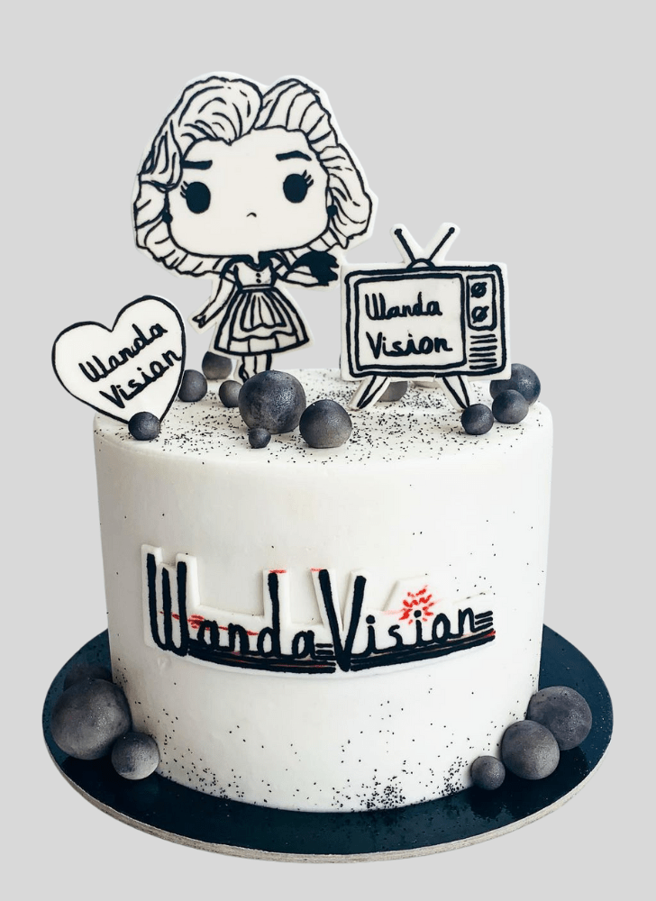 Pretty WandaVision Cake