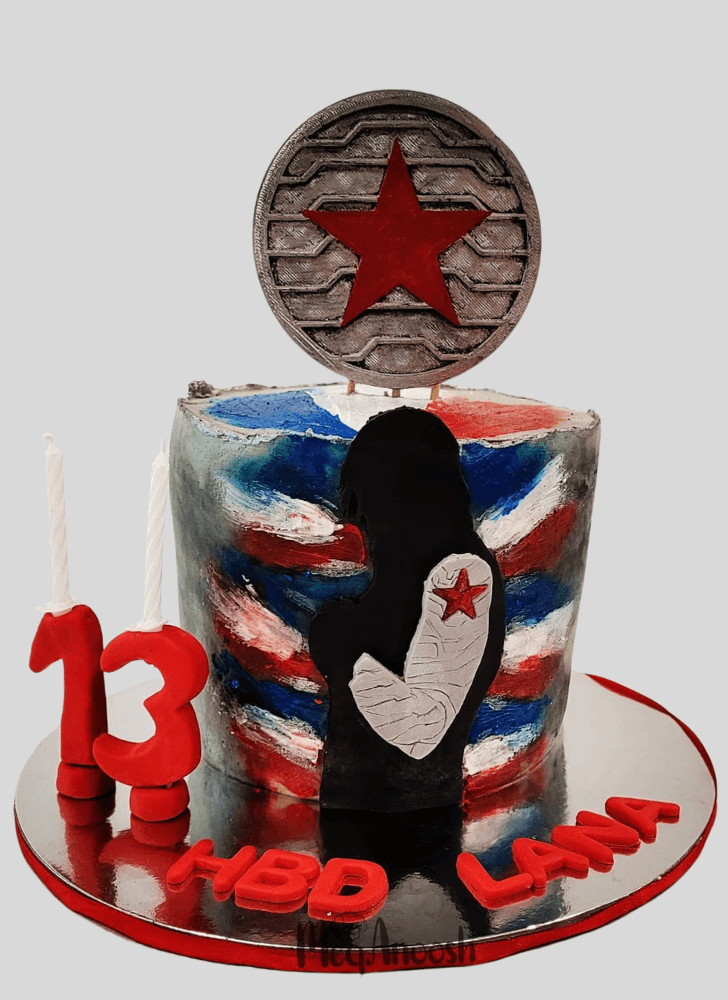 Fascinating Winter Soldier Cake