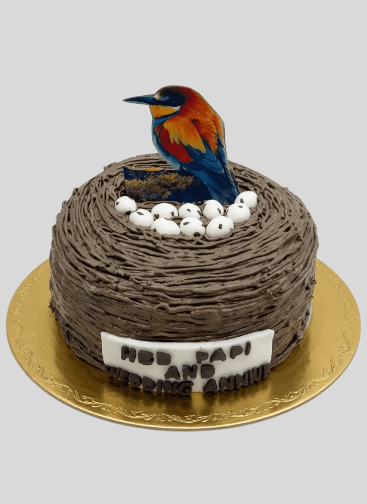 Elegant Bird Nest Cake