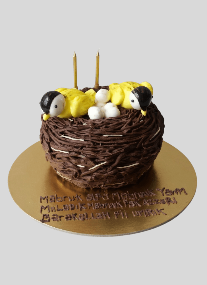 Exquisite Bird Nest Cake
