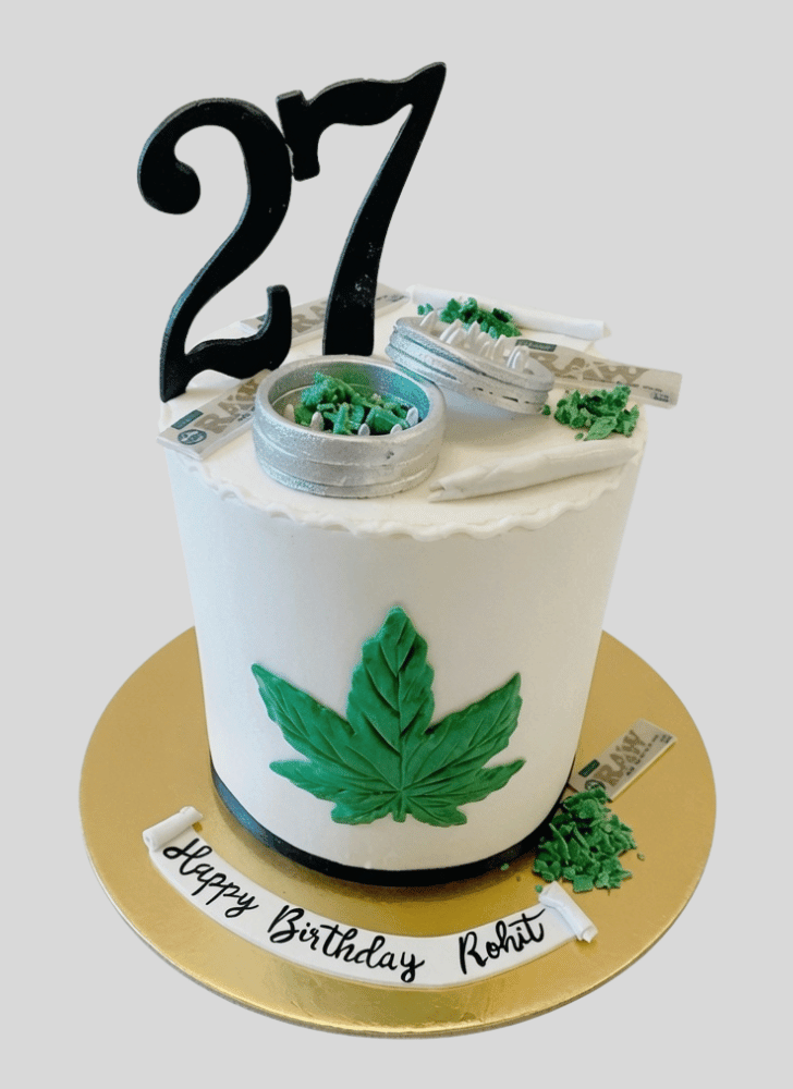 Elegant Cannabis Cake