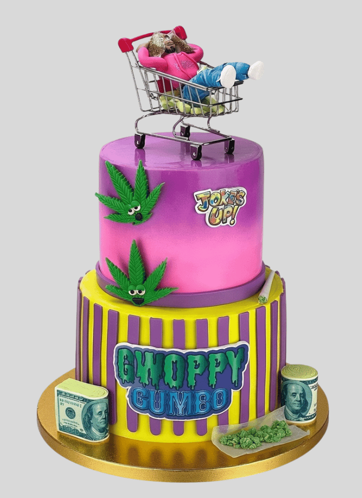 Lovely Cannabis Cake Design