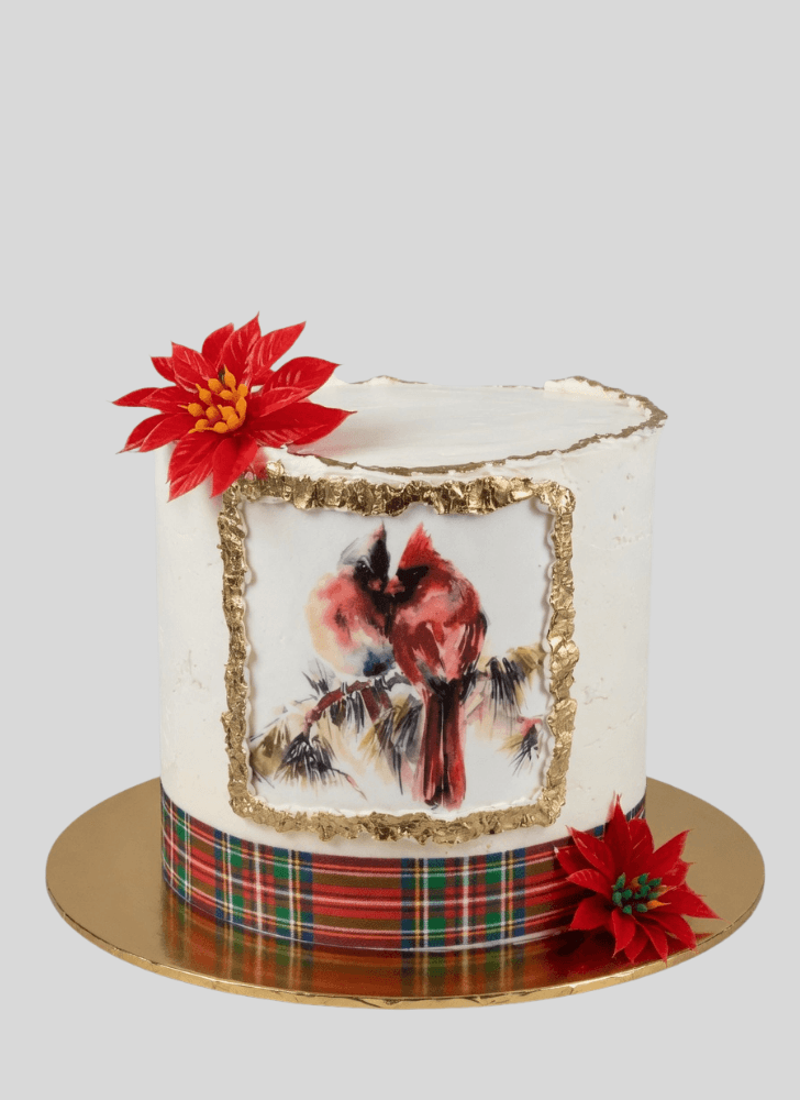 Alluring Cardinal Cake