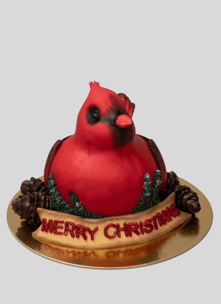 Appealing Cardinal Cake