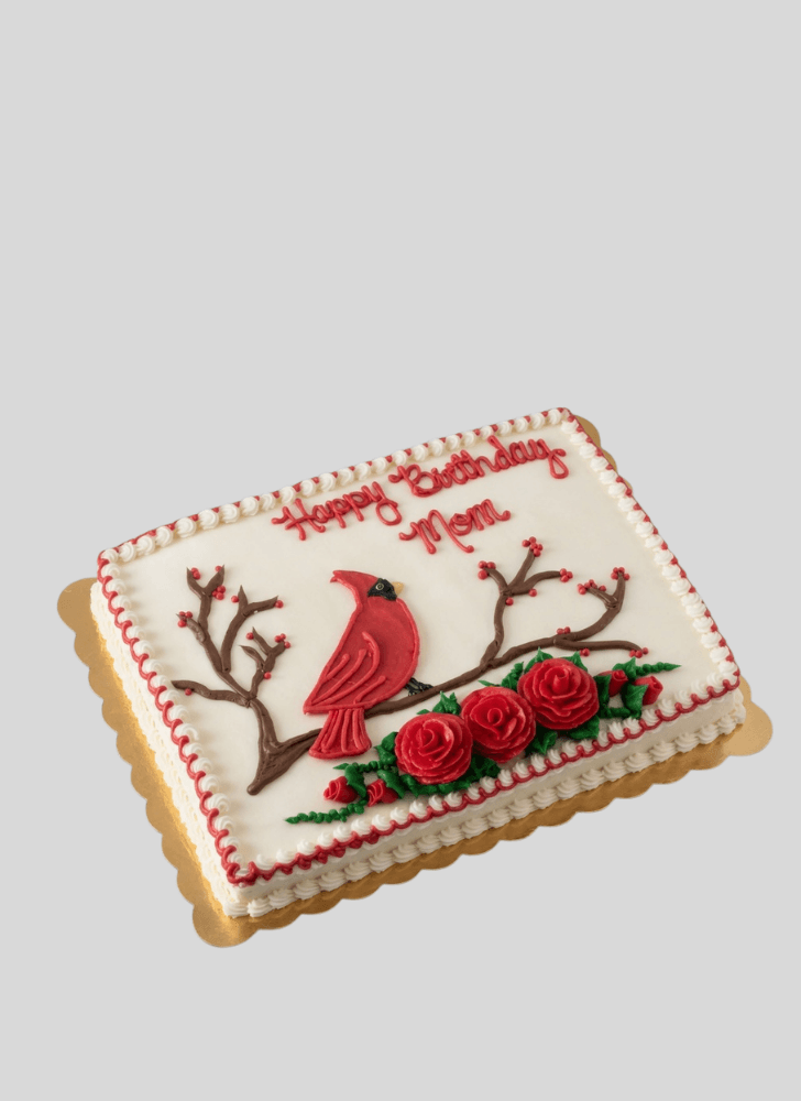 Beauteous Cardinal Cake