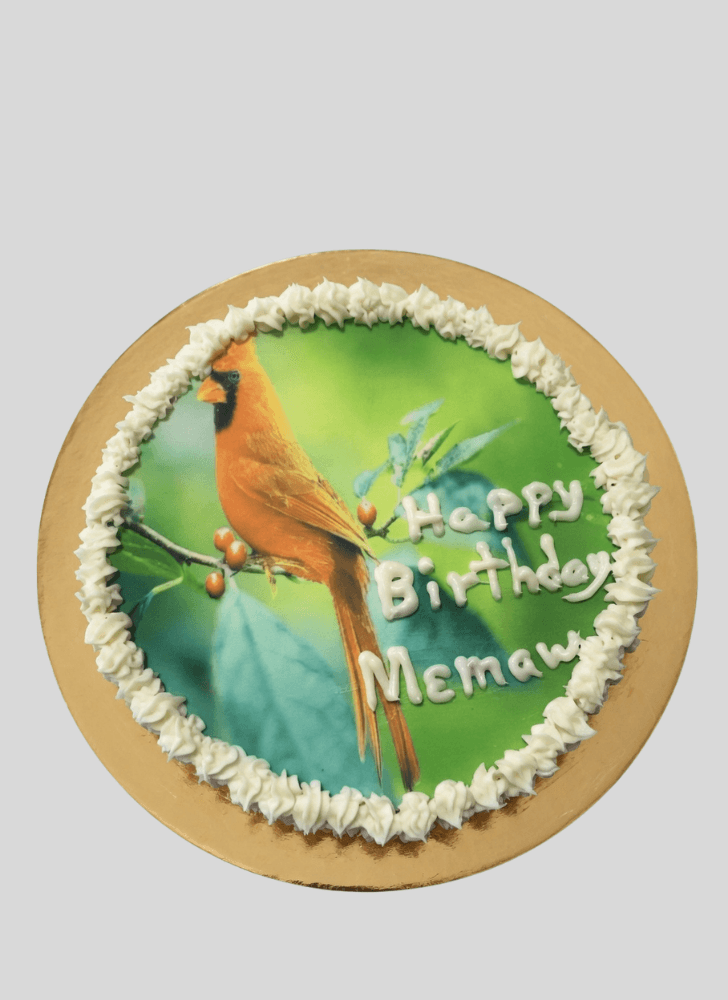 Cute Cardinal Cake