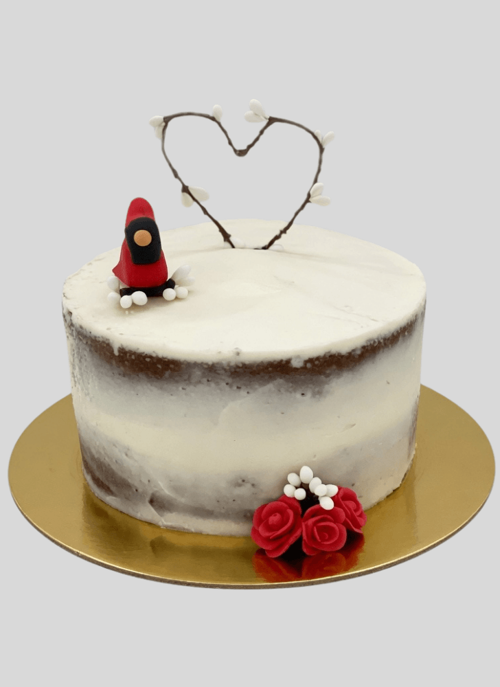 Delicate Cardinal Cake
