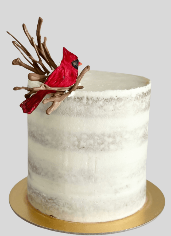 Exquisite Cardinal Cake