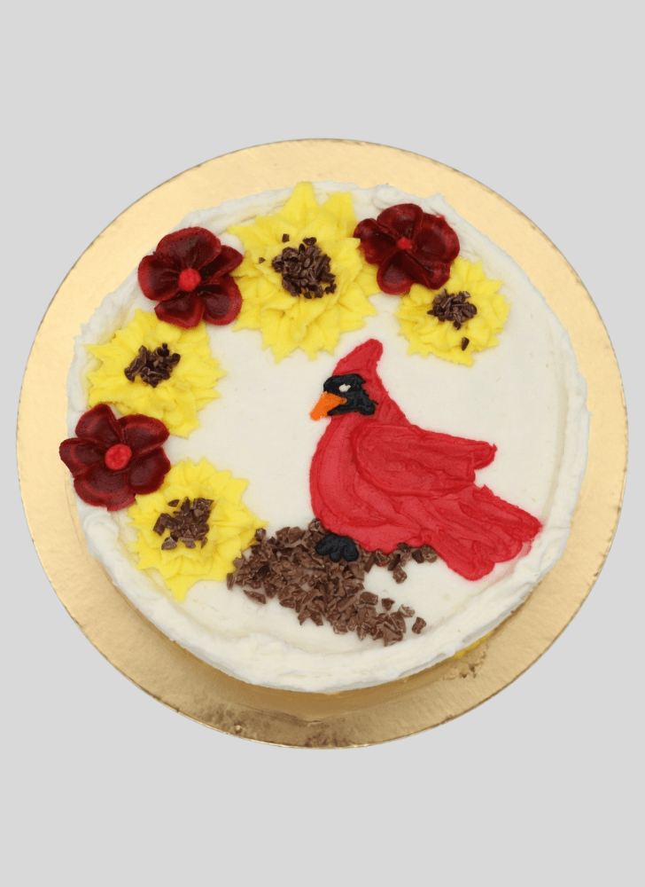 Mesmeric Cardinal Cake