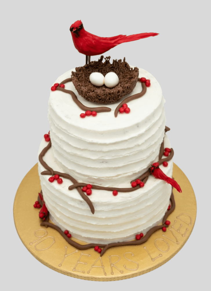 Pleasing Cardinal Cake