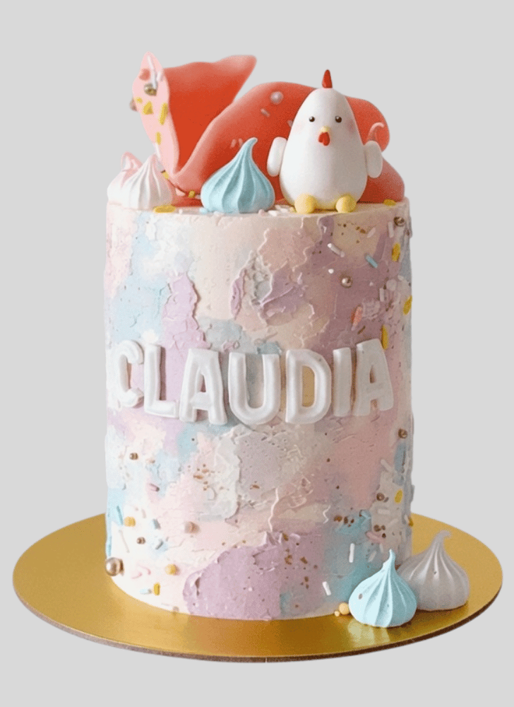 Lovely Chicken Cake Design