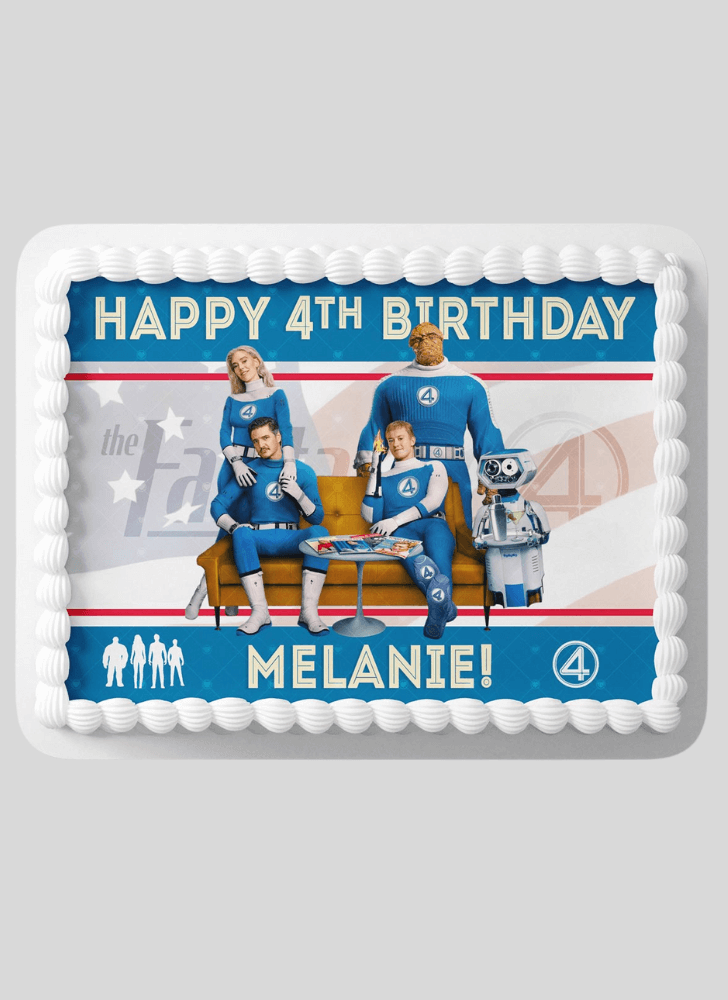 Captivating Fantastic Four Cake