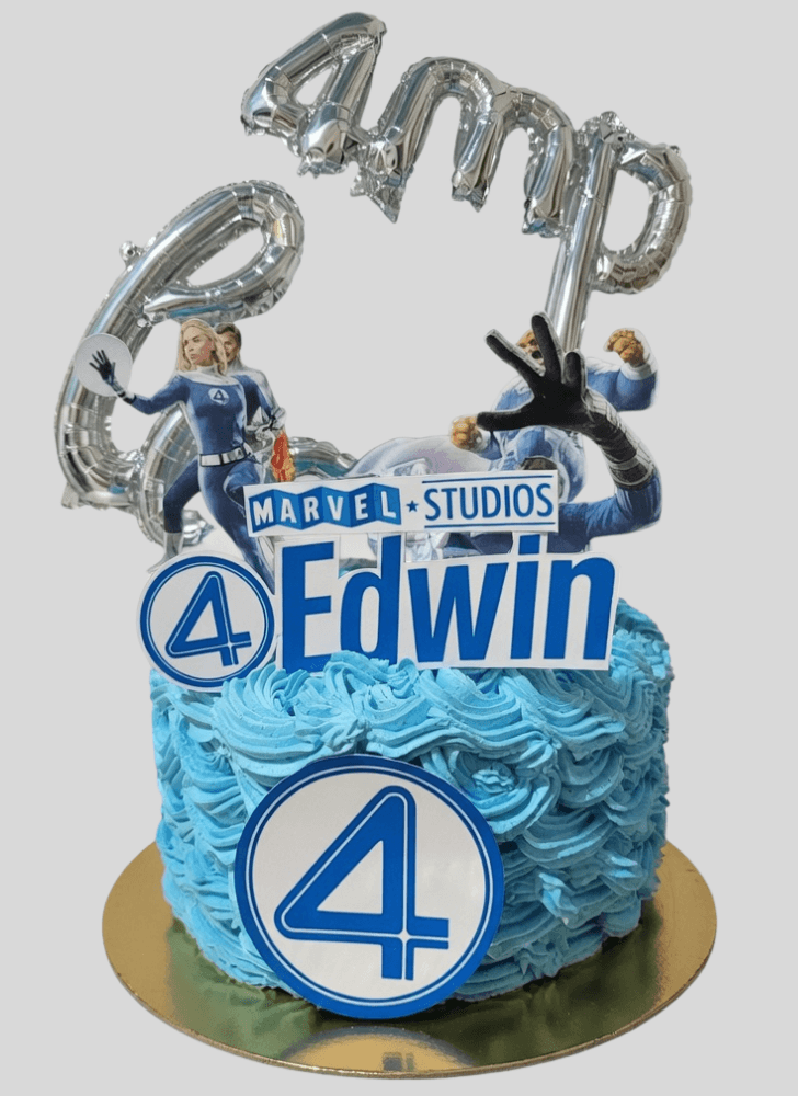 Elegant Fantastic Four Cake