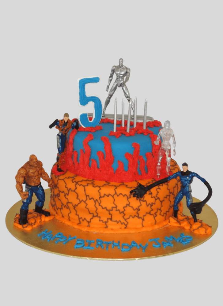 Enthralling Fantastic Four Cake