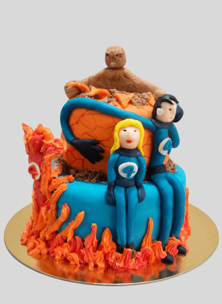 Enticing Fantastic Four Cake
