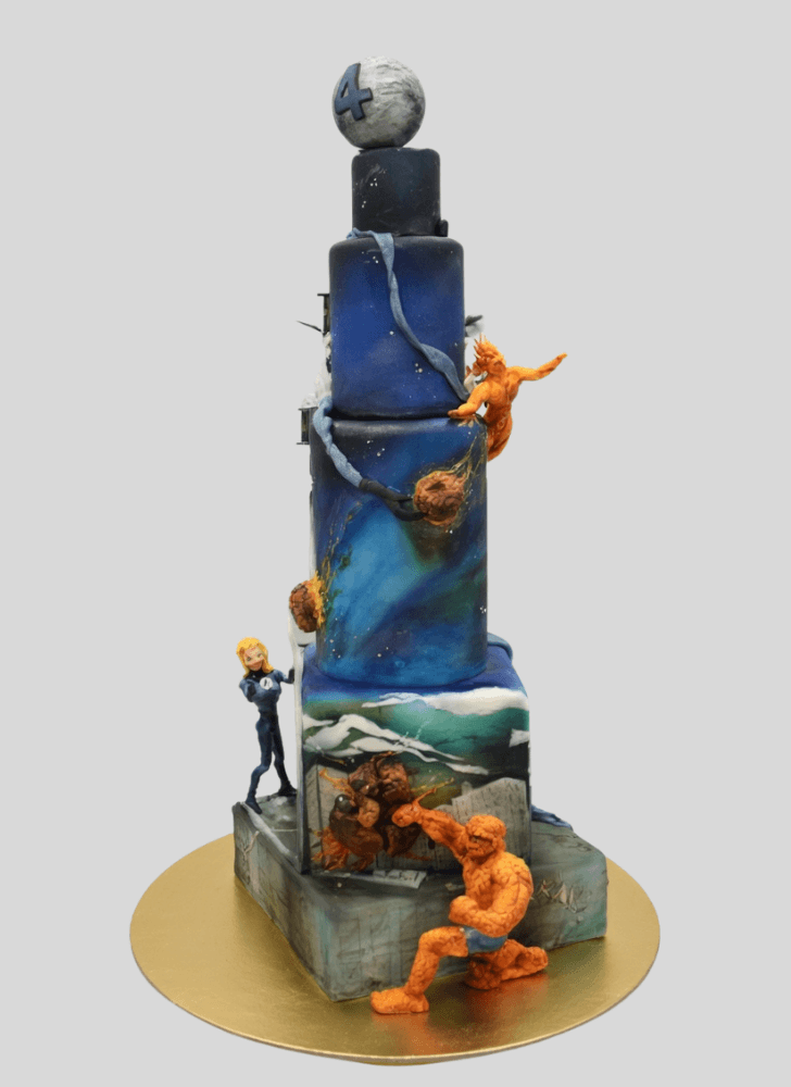 Excellent Fantastic Four Cake
