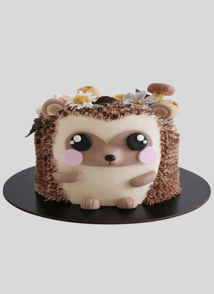 Pleasing Hedgehog Cake