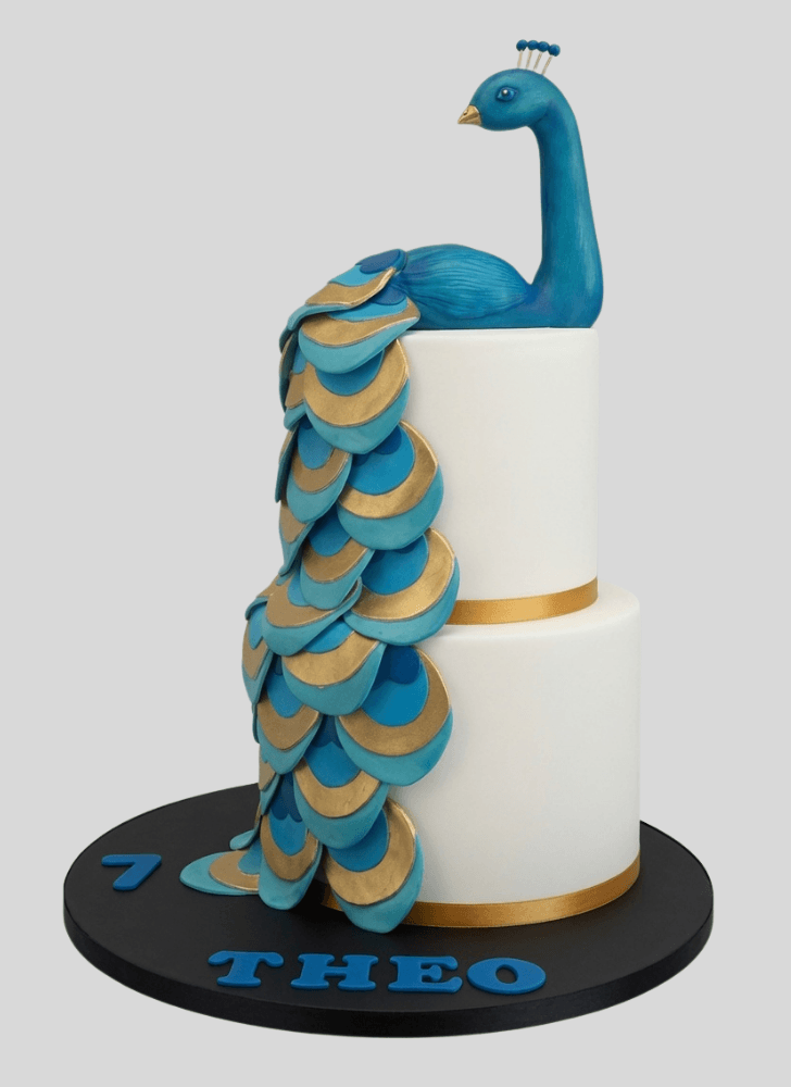 Bewitching Peacock Cake