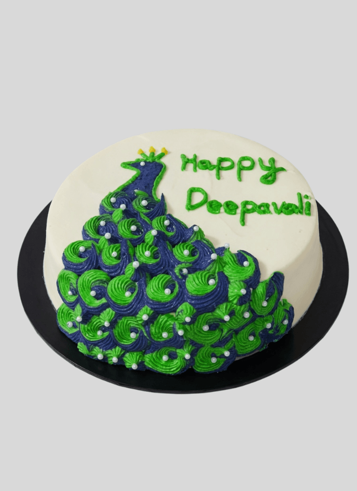 Captivating Peacock Cake