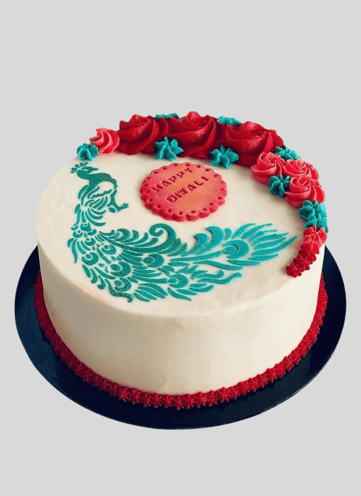 Delicate Peacock Cake