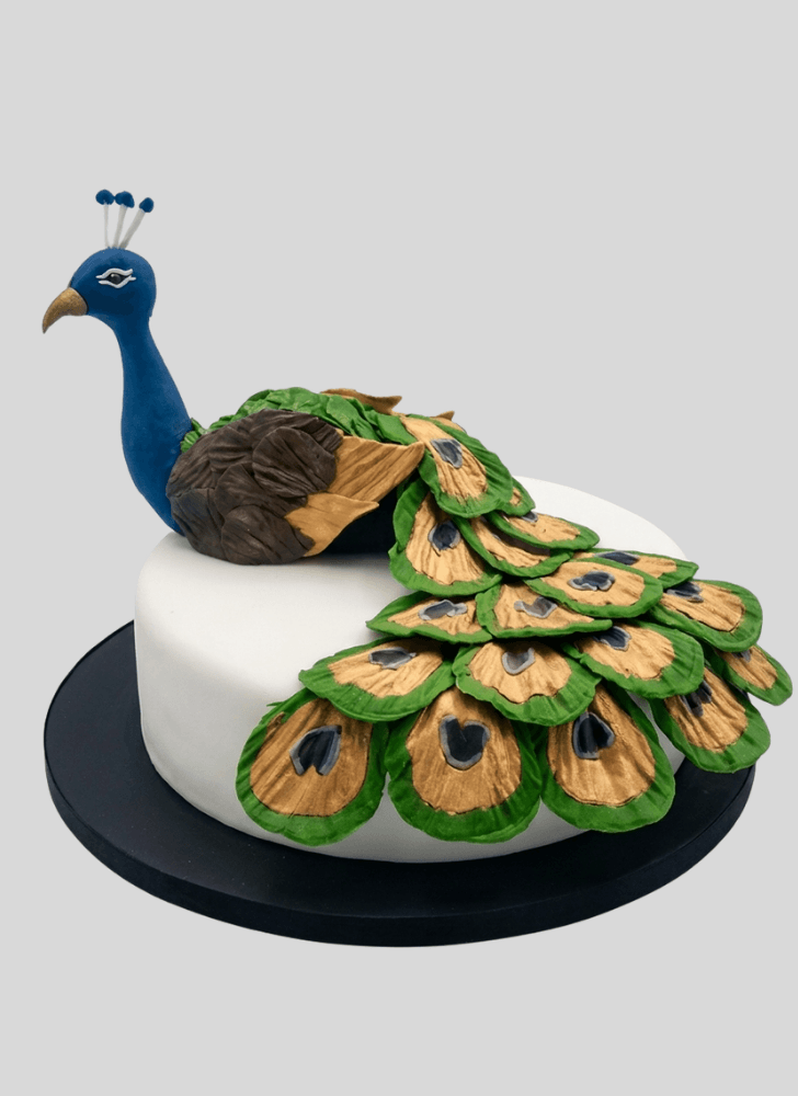 Divine Peacock Cake