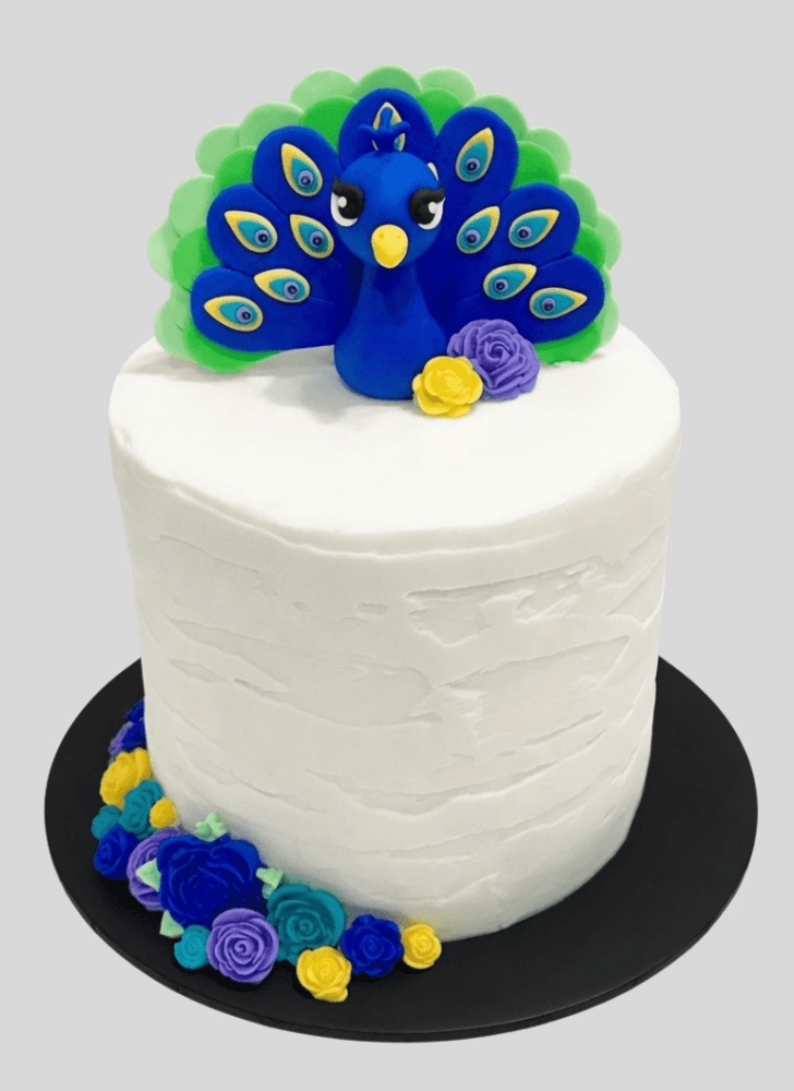 Enthralling Peacock Cake
