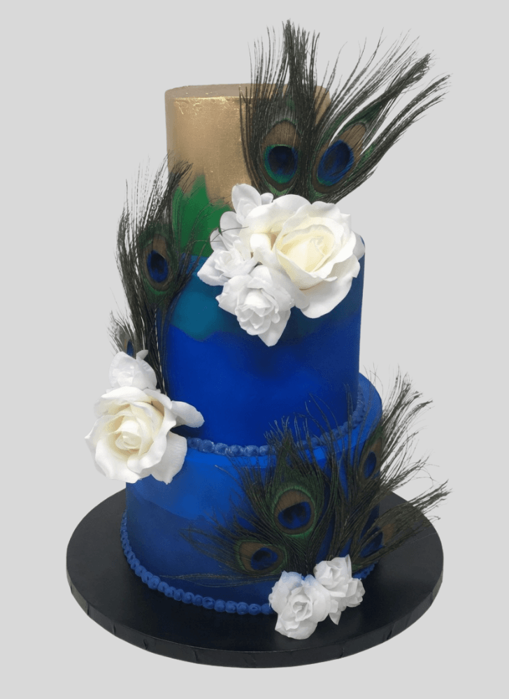 Enticing Peacock Cake