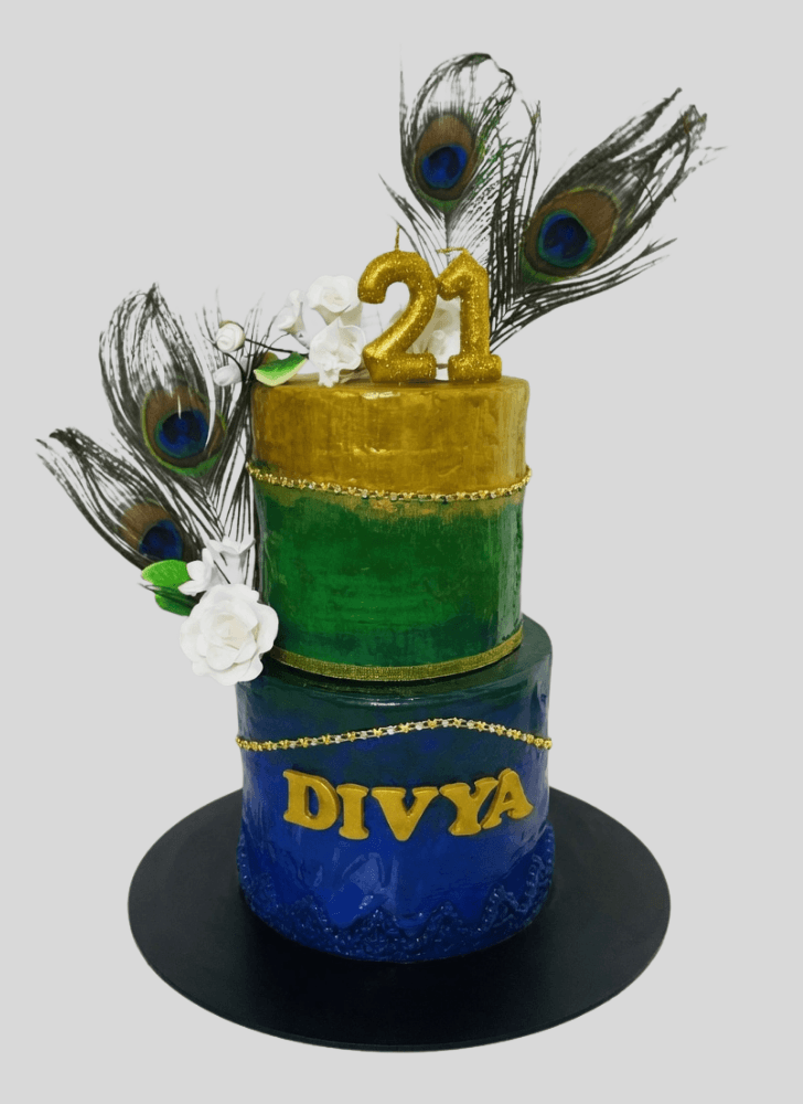Excellent Peacock Cake