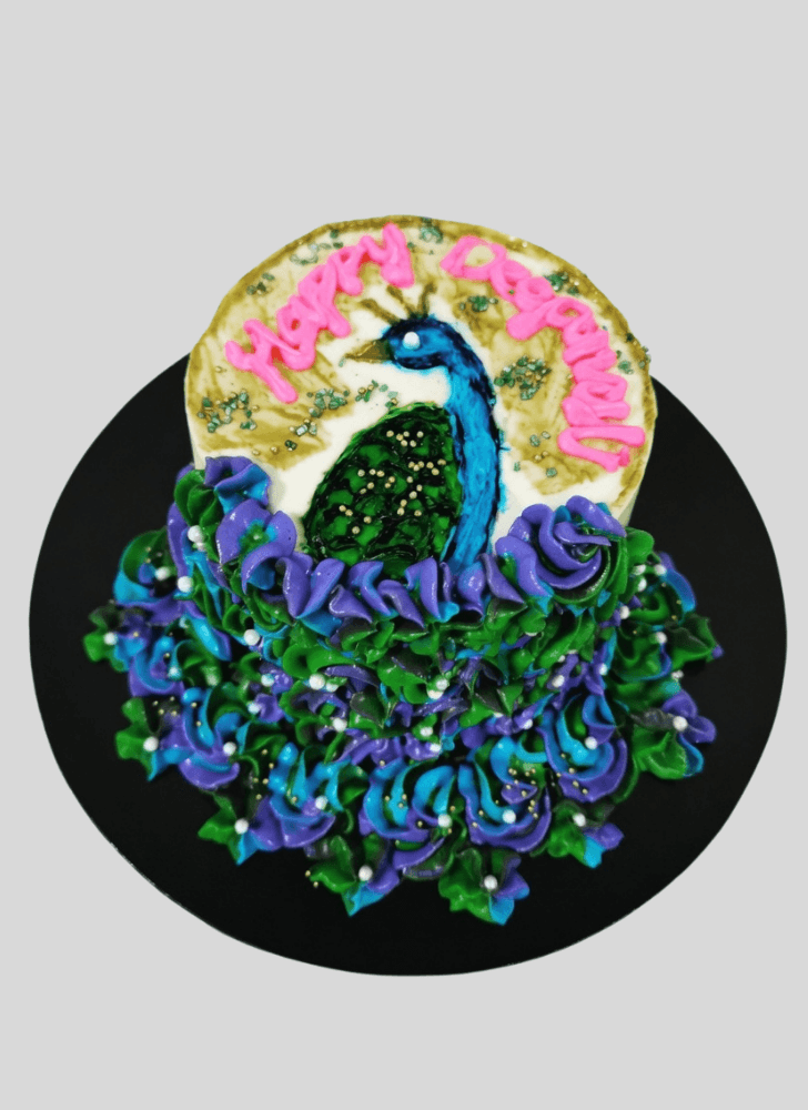 Fascinating Peacock Cake