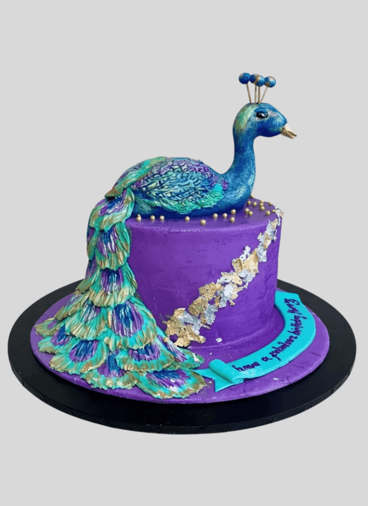 Fetching Peacock Cake