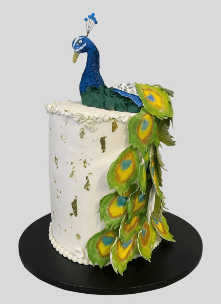 Good Looking Peacock Cake