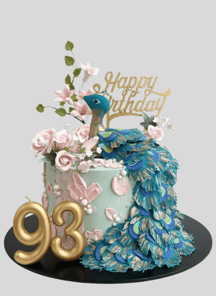 Gorgeous Peacock Cake