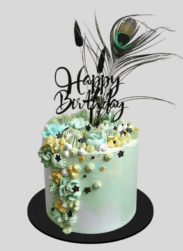 Graceful Peacock Cake