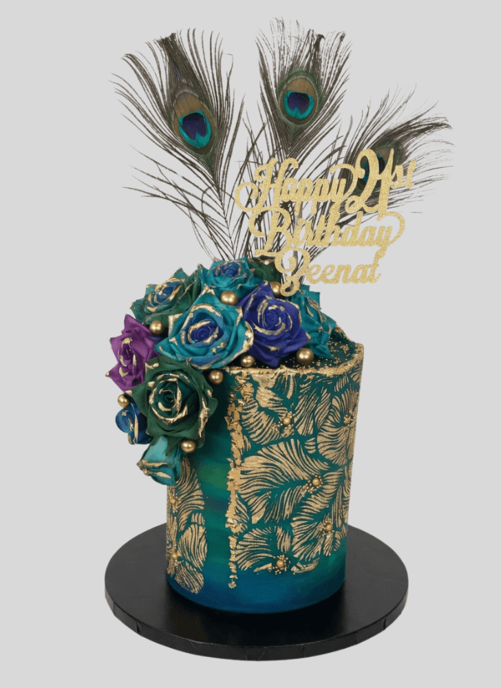 Handsome Peacock Cake